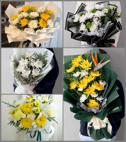 浙江省宁波慈溪市附海镇海晏庙村白事花束代送